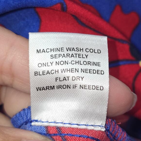 41 Hawthorn Dress Womens XS Blue Poppy Floral Sleeveless Belted V Neck Boho - Picture 5 of 10